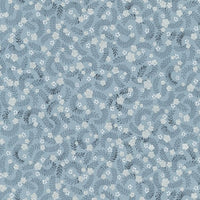 Robert Kaufman Metallic Silverstone Fern Silver