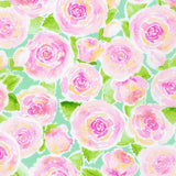 Robert Kaufman Wishwell: Rose Lemonade Lawns by Vanessa Lillrose & Linda Fitch - Peridot